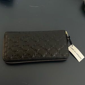 Comme des garçons long embossed wallet
